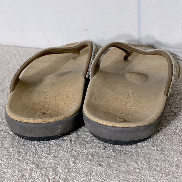 Spenco Yumi Plus Straw Java Cork Flip Flops 10 - Picture 10 of 14